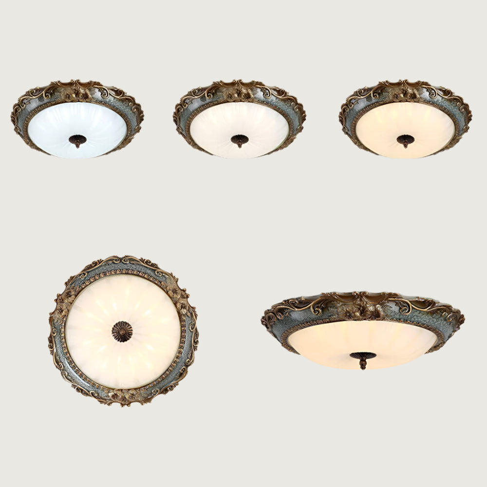 Iluminación de Techo Moderna de Resina, Lámpara Flush Mount con Diseño Contemporáneo 3