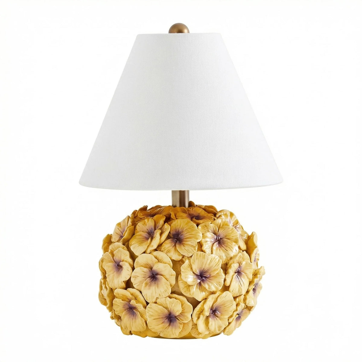 Lámpara de mesa con base de flores Dalisa – vista principal