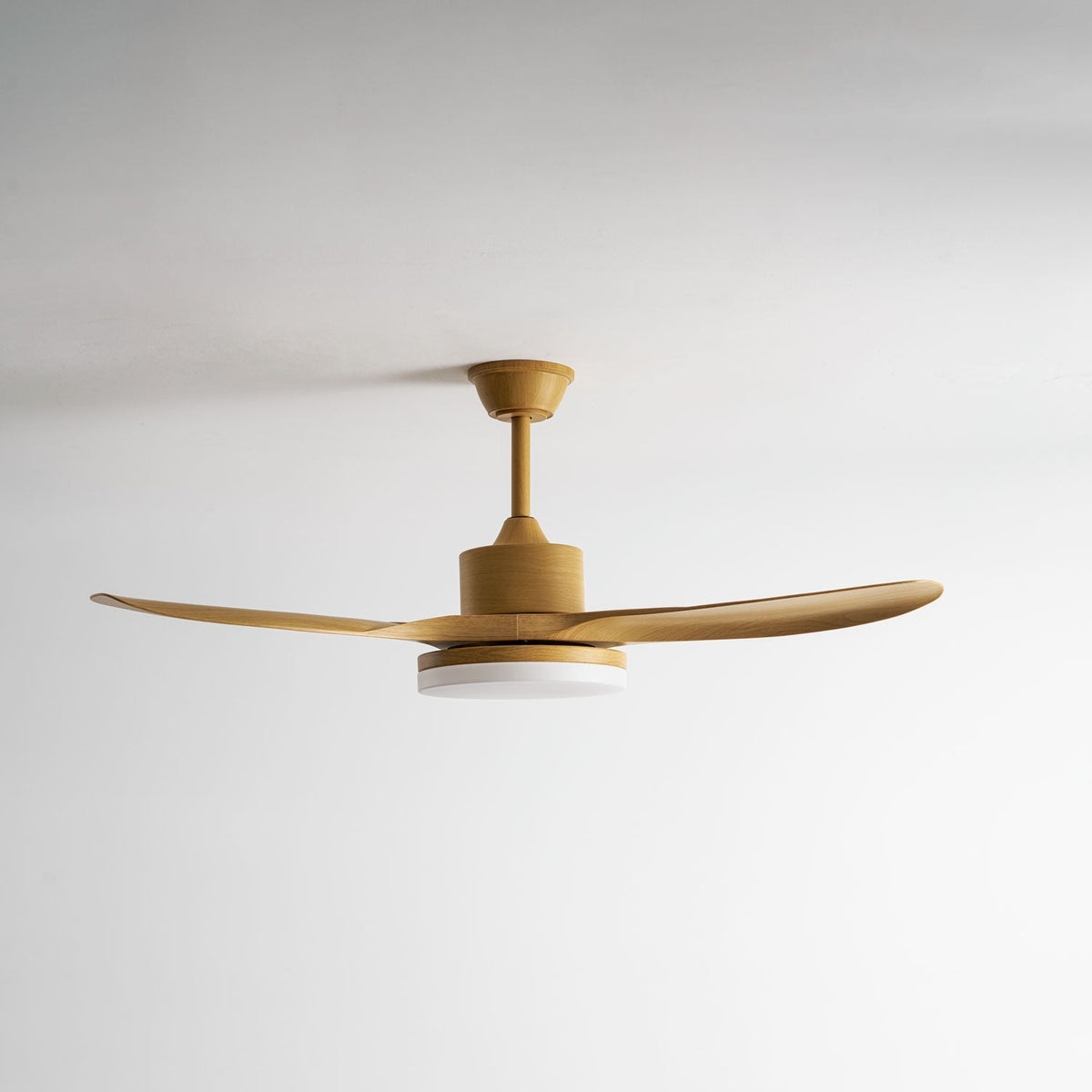 Ventilador de techo con luz Fresnia en un salón natural – imagen 5