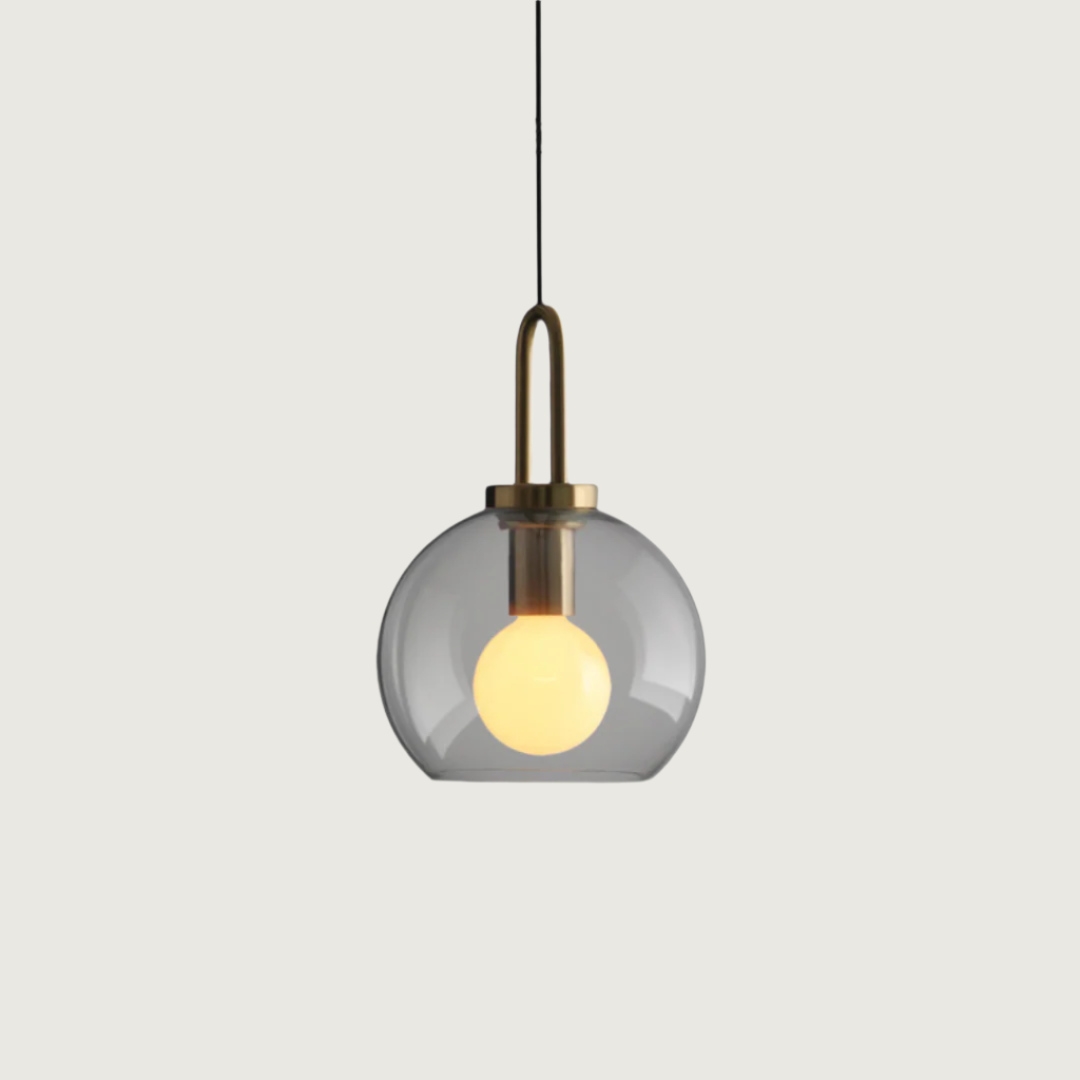 Livana - Lámpara Colgante de Vidrio Simple Nórdica – Diseño Minimalista para Iluminación Moderna