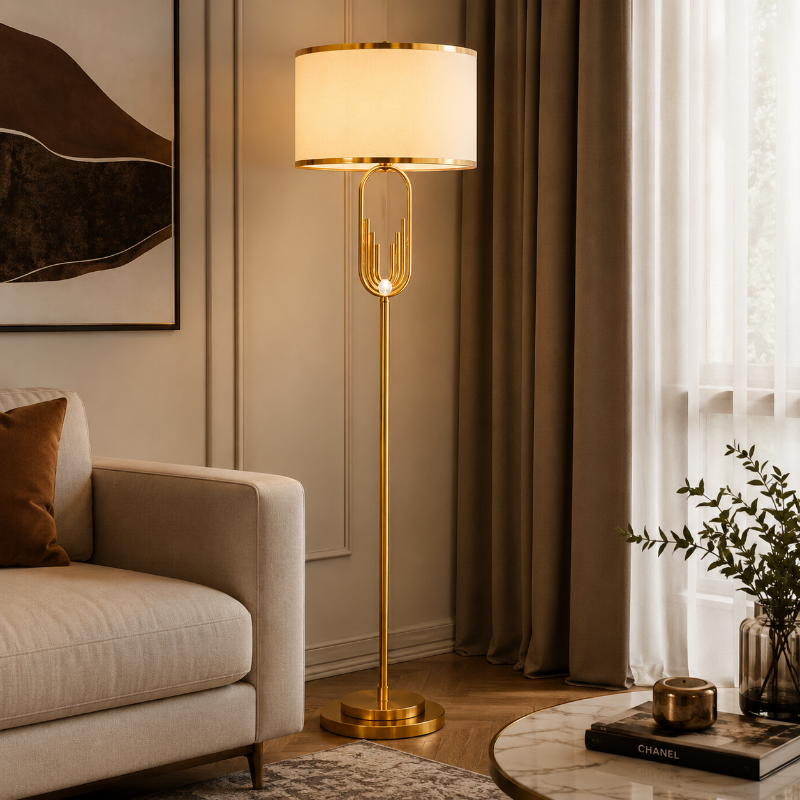 Lámpara de pie art déco Vartela – vista principal