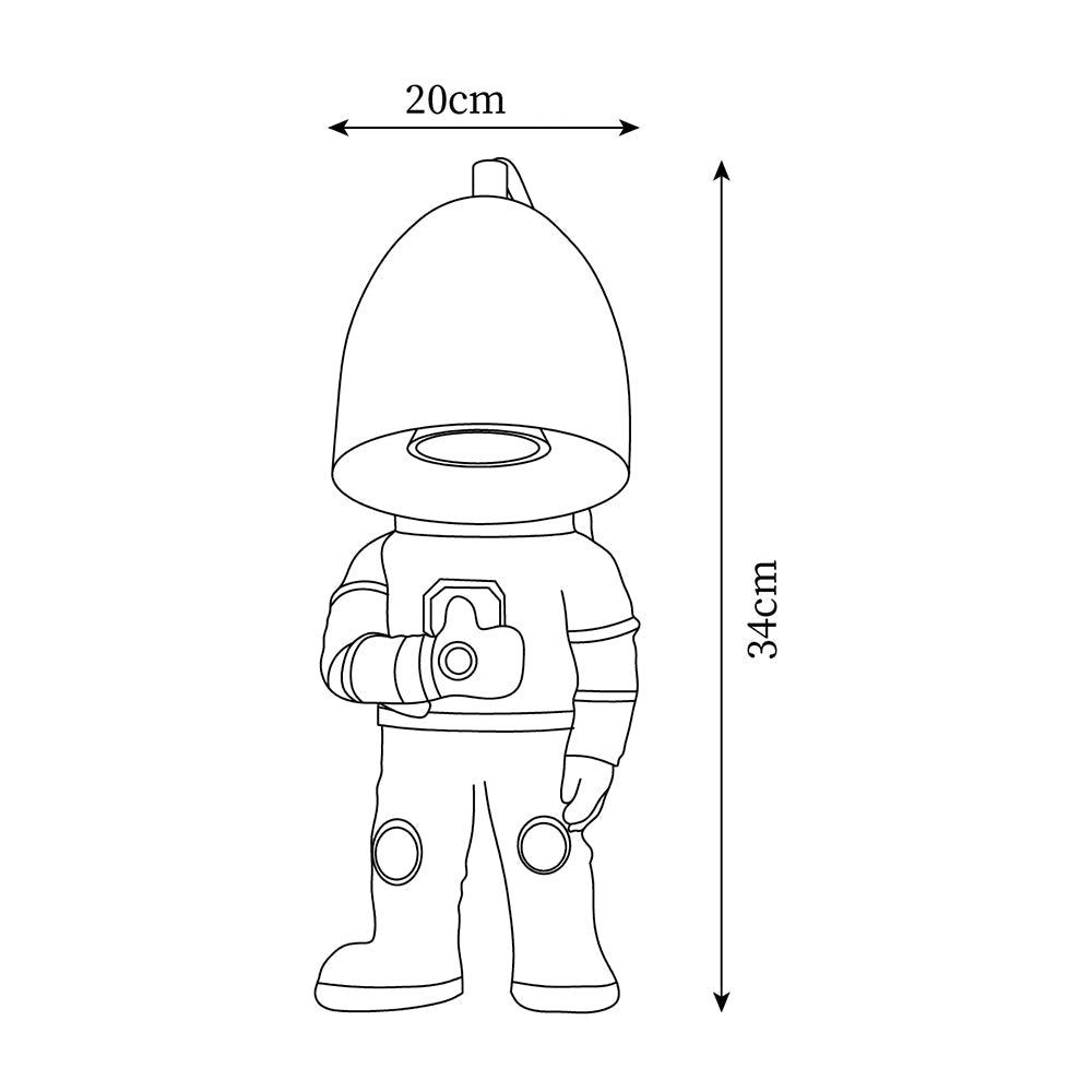 Lámpara Calentadora de Velas Astronauta con Diseño Imaginativo y Luz Focalizada 4