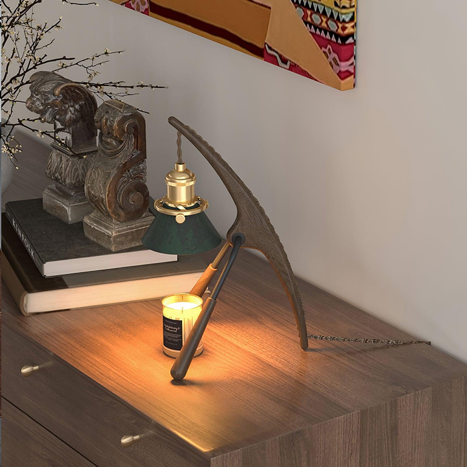 Lámpara Calentadora de Velas de Madera de Nogal con Aromaterapia – Diseño Retro y Elegante 6