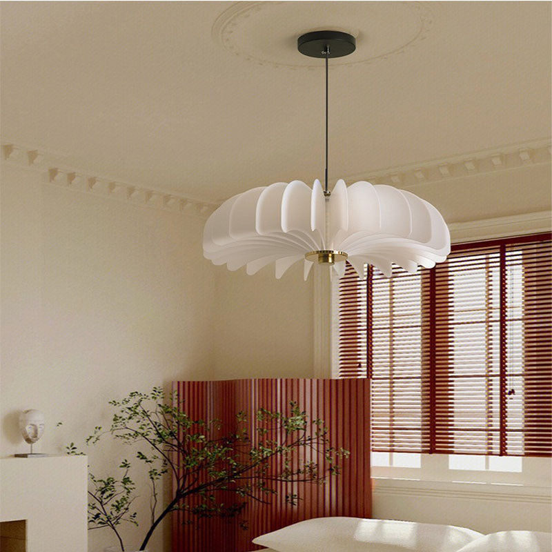 Lámpara Colgante Blanca Minimalista Nórdica de Alabastro para Cocina y Comedor 0