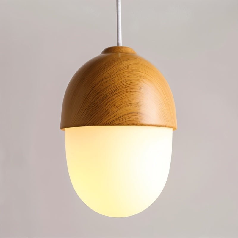 Lámpara Colgante Castanea de Diseño Moderno con Pantalla de Vidrio y Estructura de Metal 2