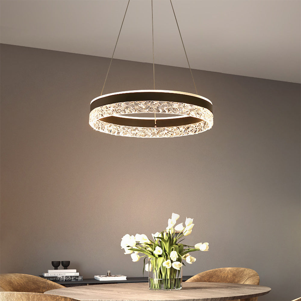 Lámpara Colgante Circular LED de Lujo Ligero – Diseño Minimalista y Eficiente 0