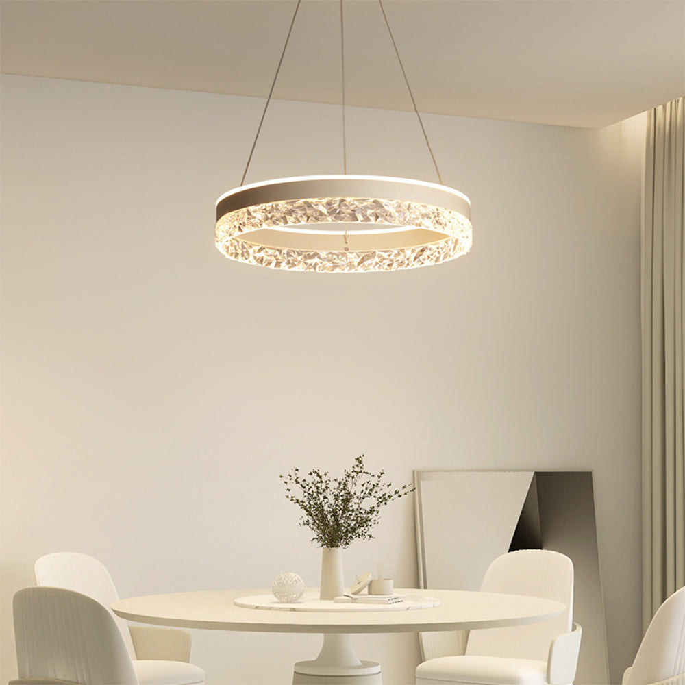 Lámpara Colgante Circular LED de Lujo Ligero – Diseño Minimalista y Eficiente 3
