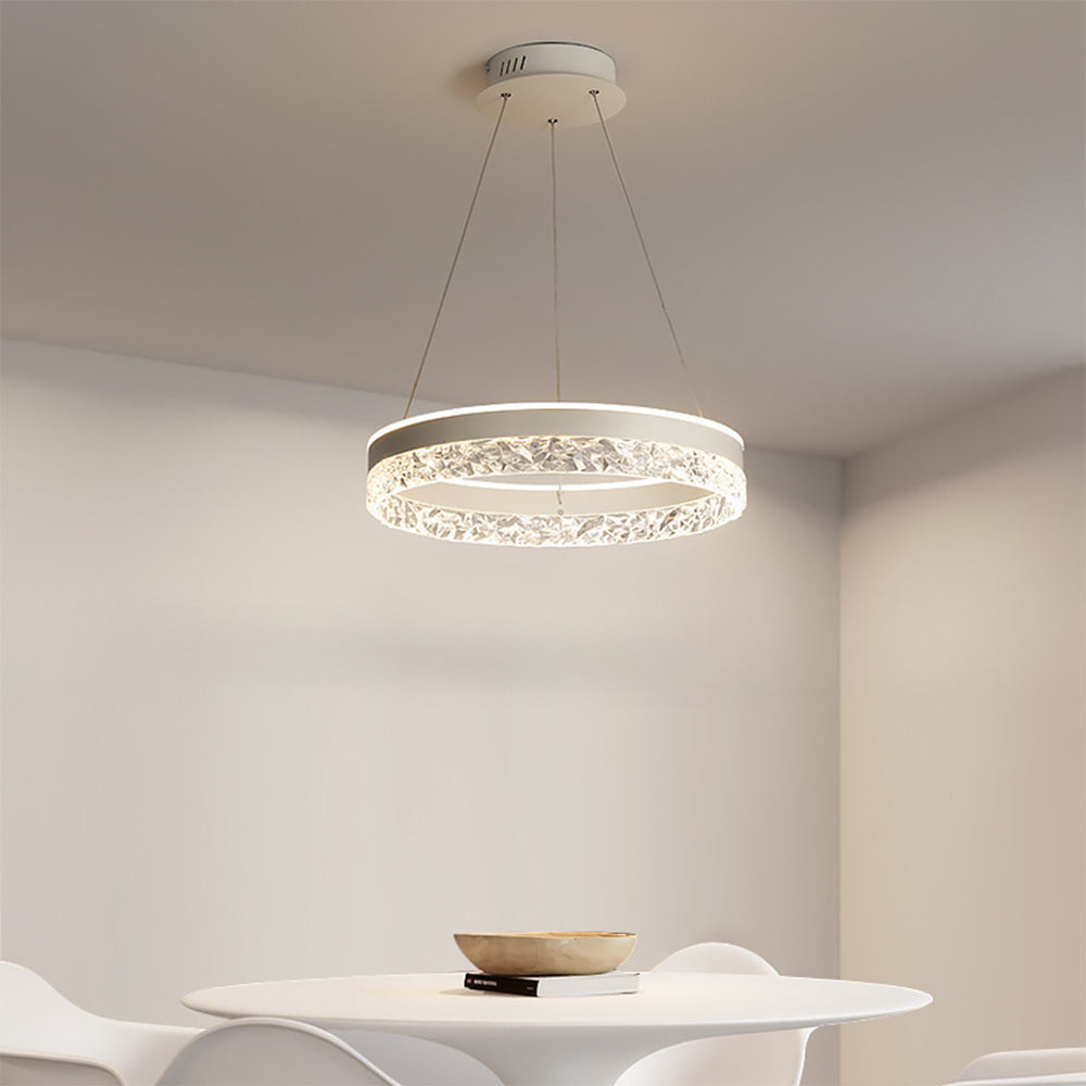 Lámpara Colgante Circular LED de Lujo Ligero – Diseño Minimalista y Eficiente 4