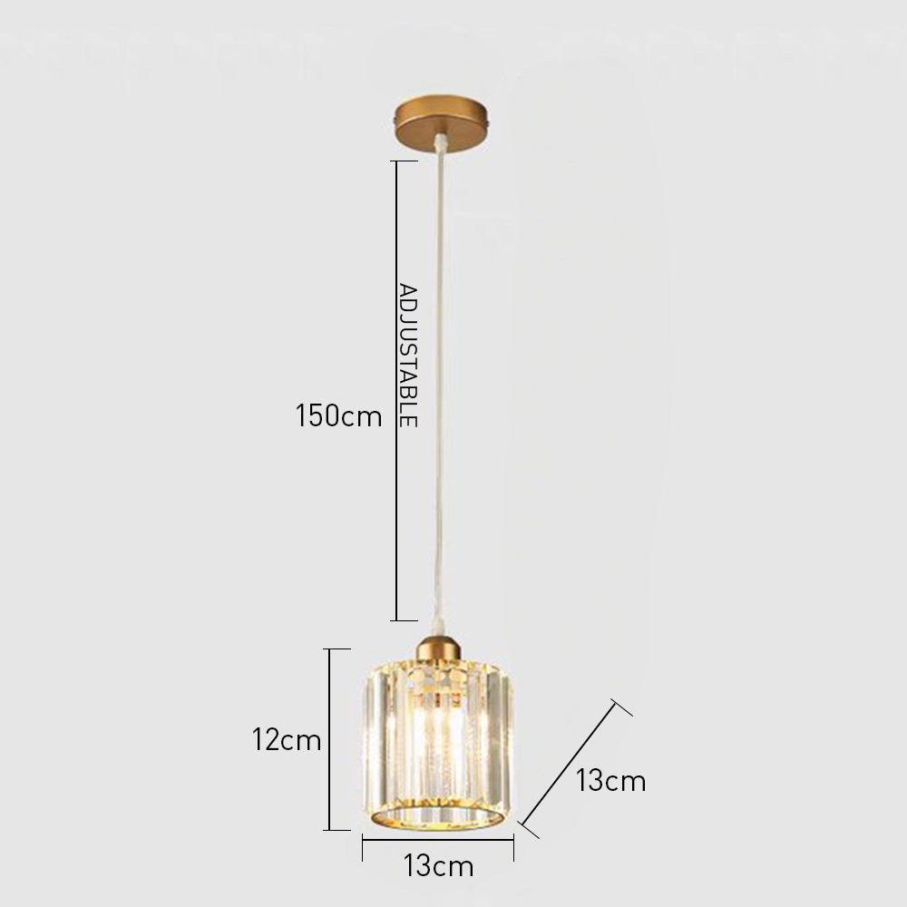 Lámpara Colgante Circular de Cristal para Pasillo – Diseño Moderno y Elegante 8