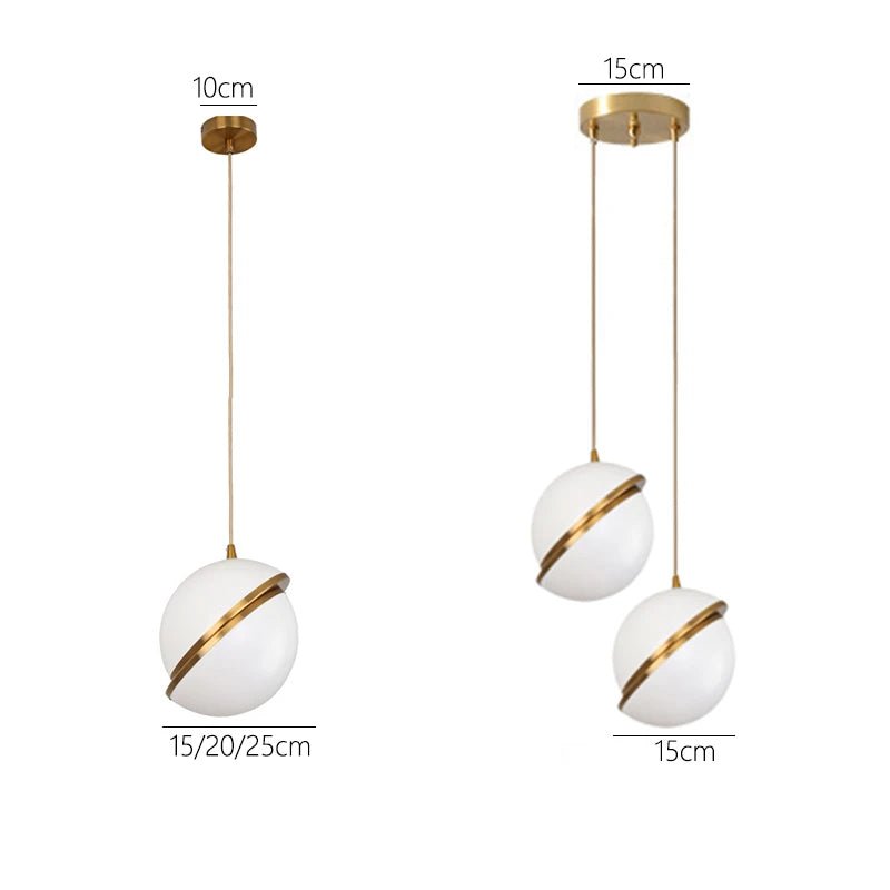 Lámpara Colgante Crescent de Acrílico y Latón Cepillado – Lámpara de Techo Moderna para Salones y Dormitorios 8