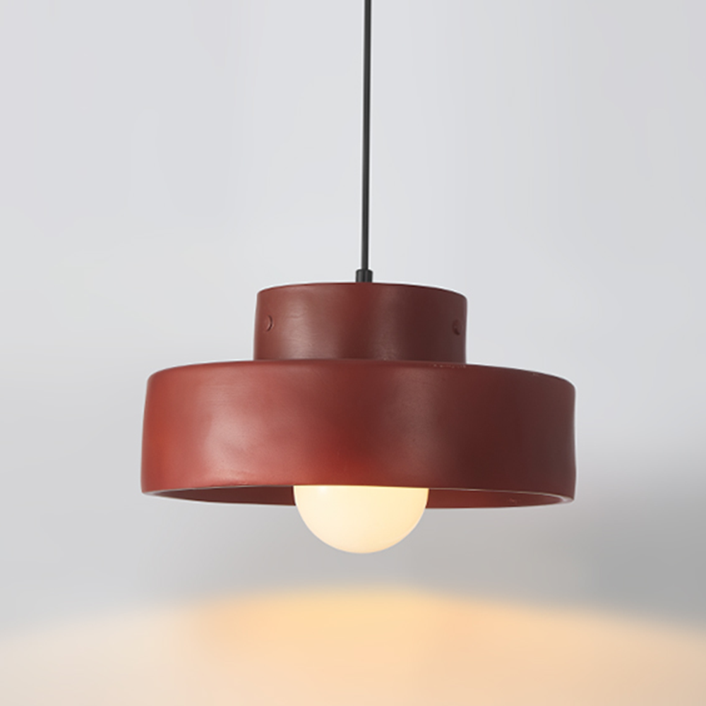 Lámpara Colgante Geométrica Nórdica de Metal y Resina – Diseño Elegante para Cocina y Comedor 2