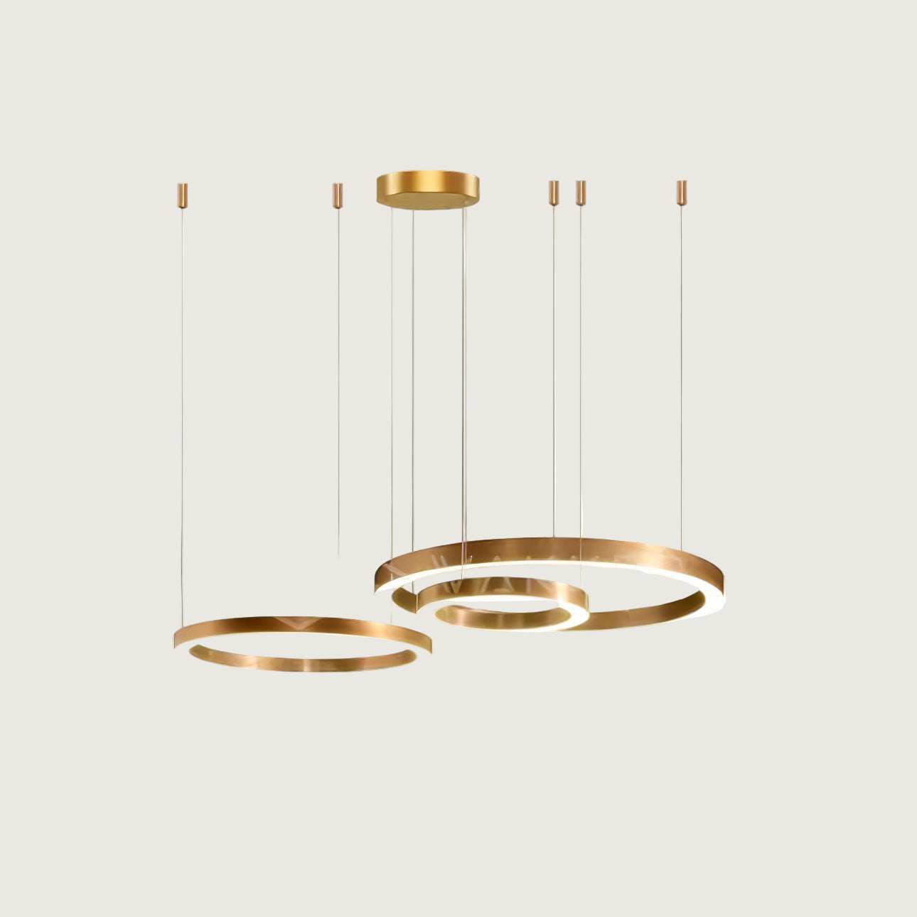 Lámpara Colgante LED Circular para Techo, Difusor de Acrílico, Varios Tamaños y Acabados, Ideal para Ambientes Elegantes 12