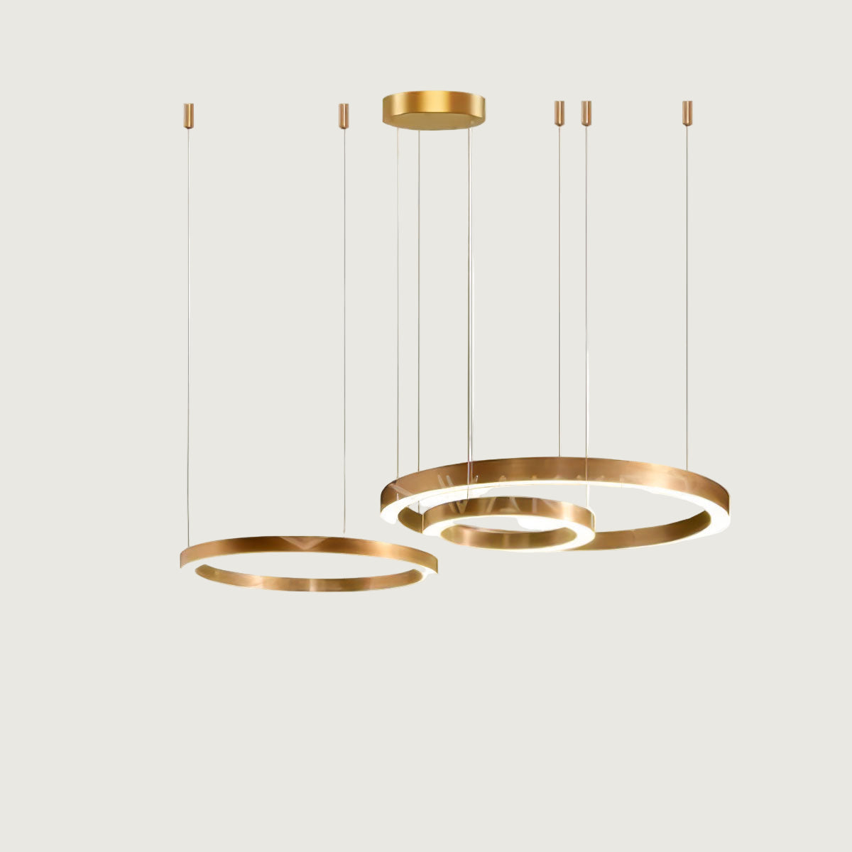 Lámpara Colgante LED Circular para Techo, Difusor de Acrílico, Varios Tamaños y Acabados, Ideal para Ambientes Elegantes 14