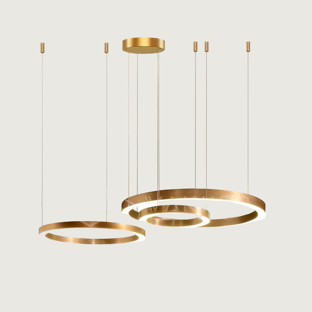 Lámpara Colgante LED Circular para Techo, Difusor de Acrílico, Varios Tamaños y Acabados, Ideal para Ambientes Elegantes 18