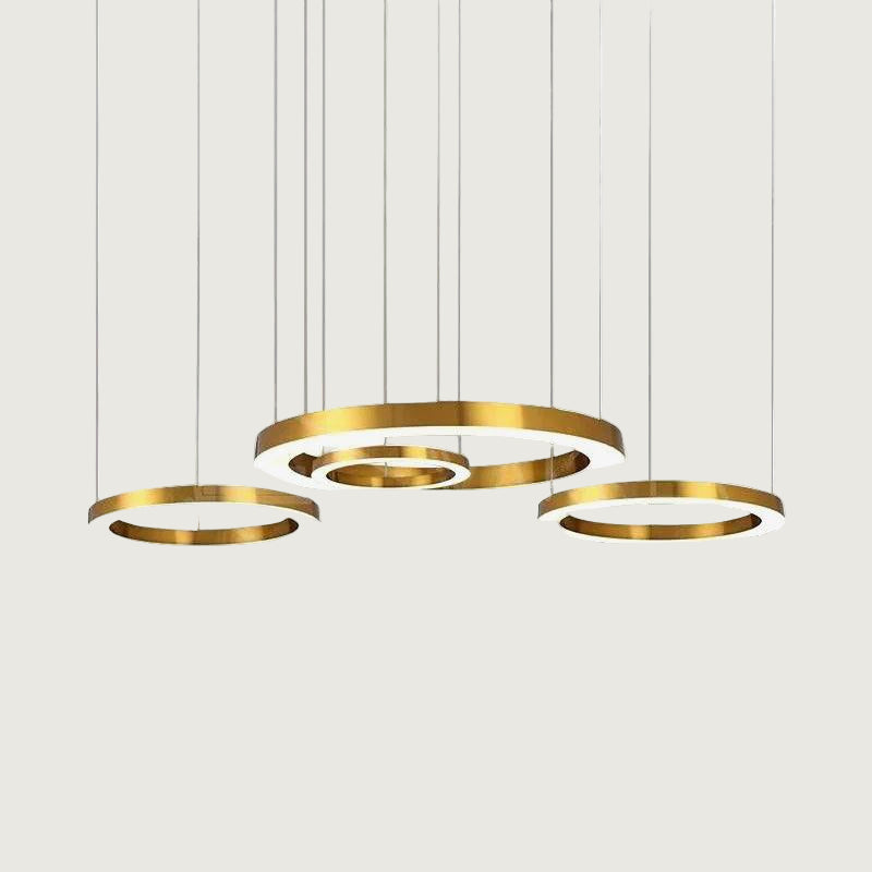 Lámpara Colgante LED Circular para Techo, Difusor de Acrílico, Varios Tamaños y Acabados, Ideal para Ambientes Elegantes 7