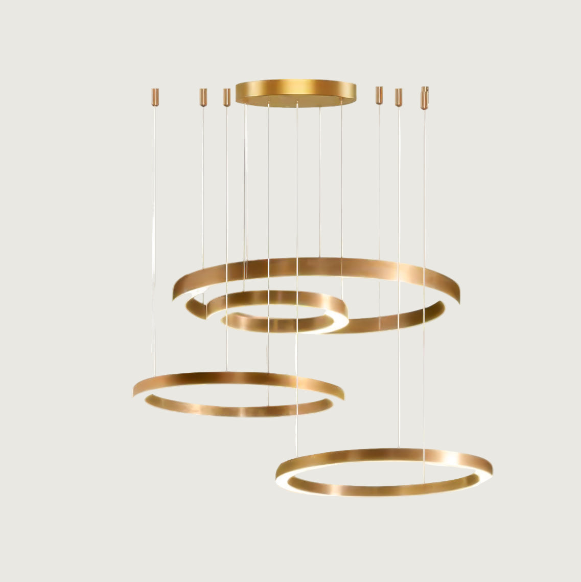 Lámpara Colgante LED Circular para Techo, Difusor de Acrílico, Varios Tamaños y Acabados, Ideal para Ambientes Elegantes 9