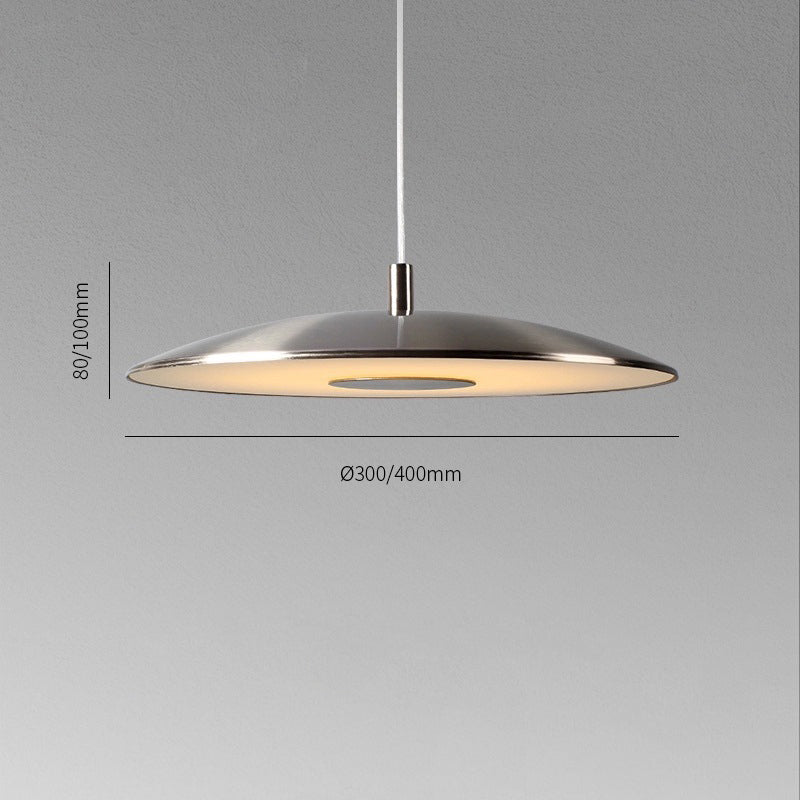 Lámpara Colgante LED Moderna de Hierro Níquel para Techo - Iluminación Decorativa para Interiores 0