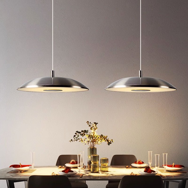 Lámpara Colgante LED Moderna de Hierro Níquel para Techo - Iluminación Decorativa para Interiores 1