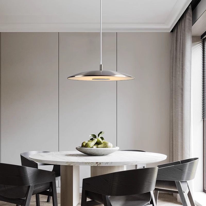 Lámpara Colgante LED Moderna de Hierro Níquel para Techo - Iluminación Decorativa para Interiores 4