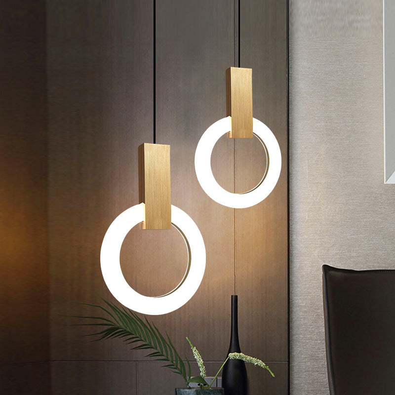 Lámpara Colgante LED Moderna en Forma de Anillo – Diseño Minimalista para Comedores y Salones 1