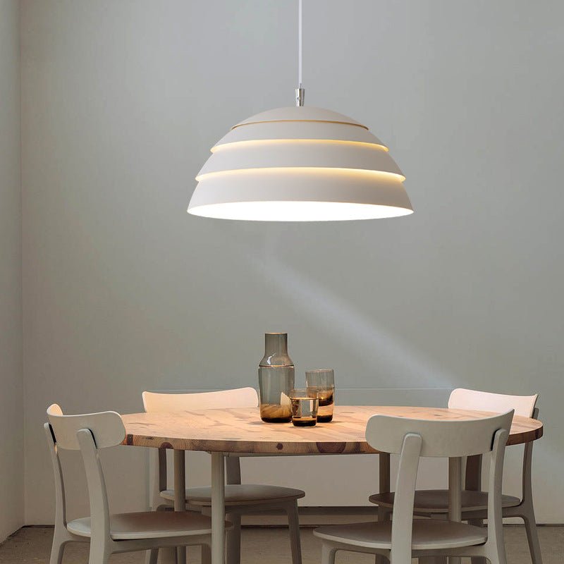Lámpara Colgante LED de Diseño Nórdico, Cúpula de Hierro y Aluminio, Ideal para Cocinas y Restaurantes, 5W, 35cm 5