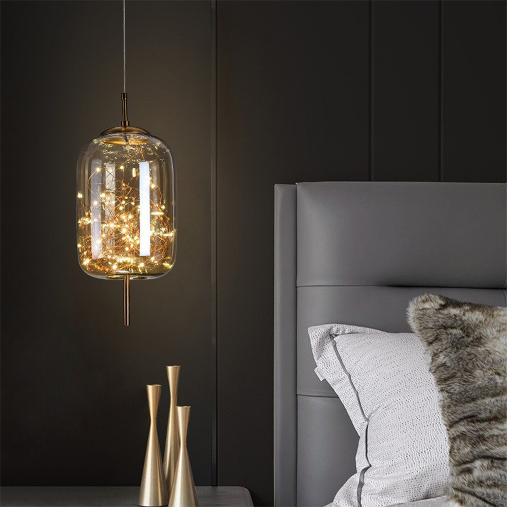 Lámpara Colgante LED de Lujo Nórdica – Diseño Moderno en Cristal 1