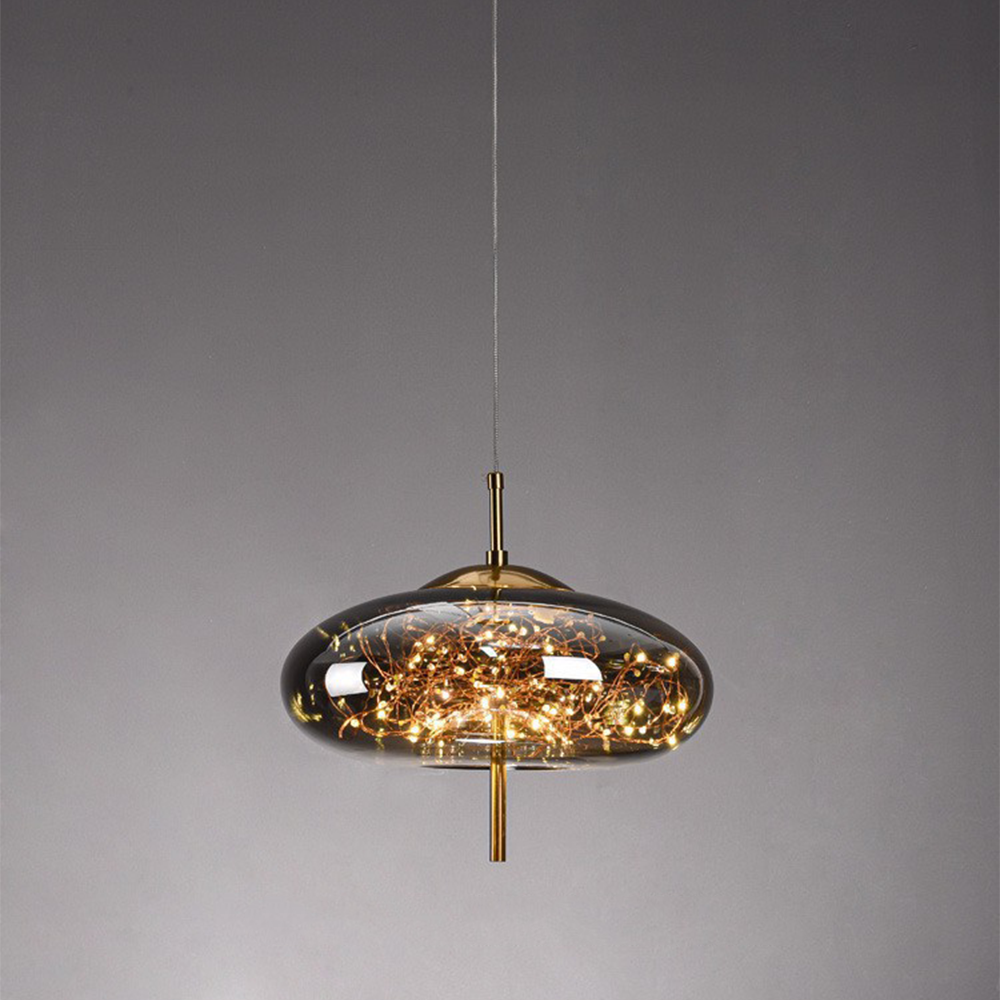 Lámpara Colgante LED de Lujo Nórdica – Diseño Moderno en Cristal 11
