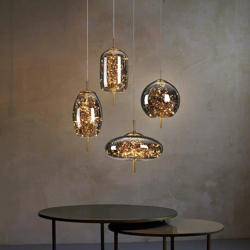 Lámpara Colgante LED de Lujo Nórdica – Diseño Moderno en Cristal 12