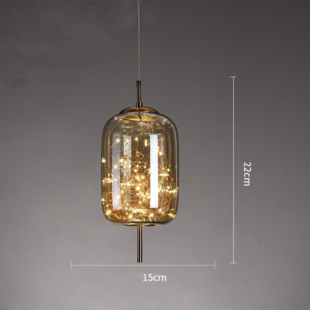 Lámpara Colgante LED de Lujo Nórdica – Diseño Moderno en Cristal 4
