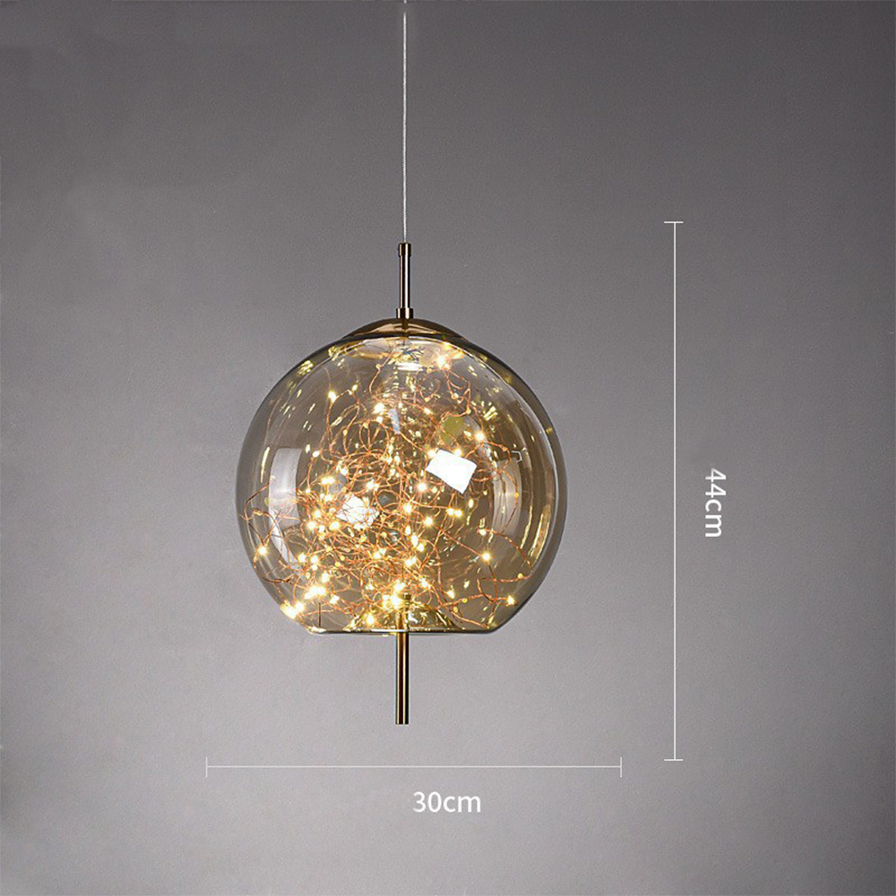 Lámpara Colgante LED de Lujo Nórdica – Diseño Moderno en Cristal 6
