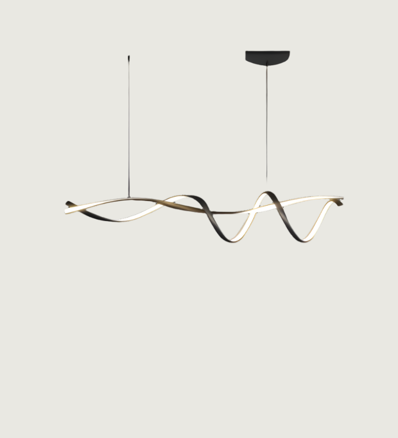 Lámpara Colgante Moderna LED Negra de Aluminio – Diseño Minimalista y Eficiente 0