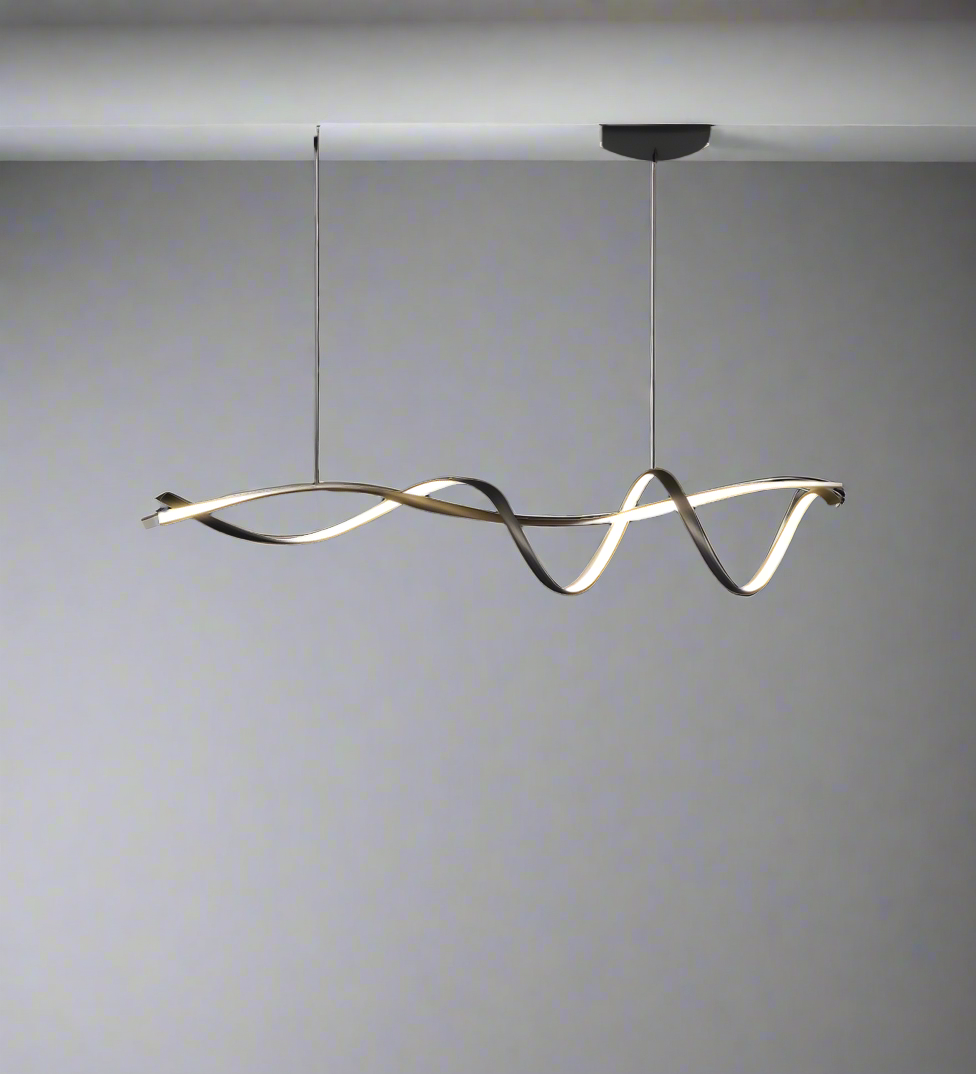 Lámpara Colgante Moderna LED Negra de Aluminio – Diseño Minimalista y Eficiente 5