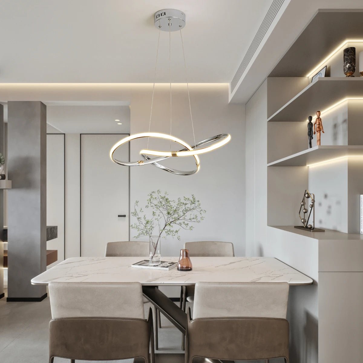 Lámpara Colgante Moderna Luxe en Negro y Dorado – Ideal para Techo, Espacios Pequeños y Decoración Elegante 2