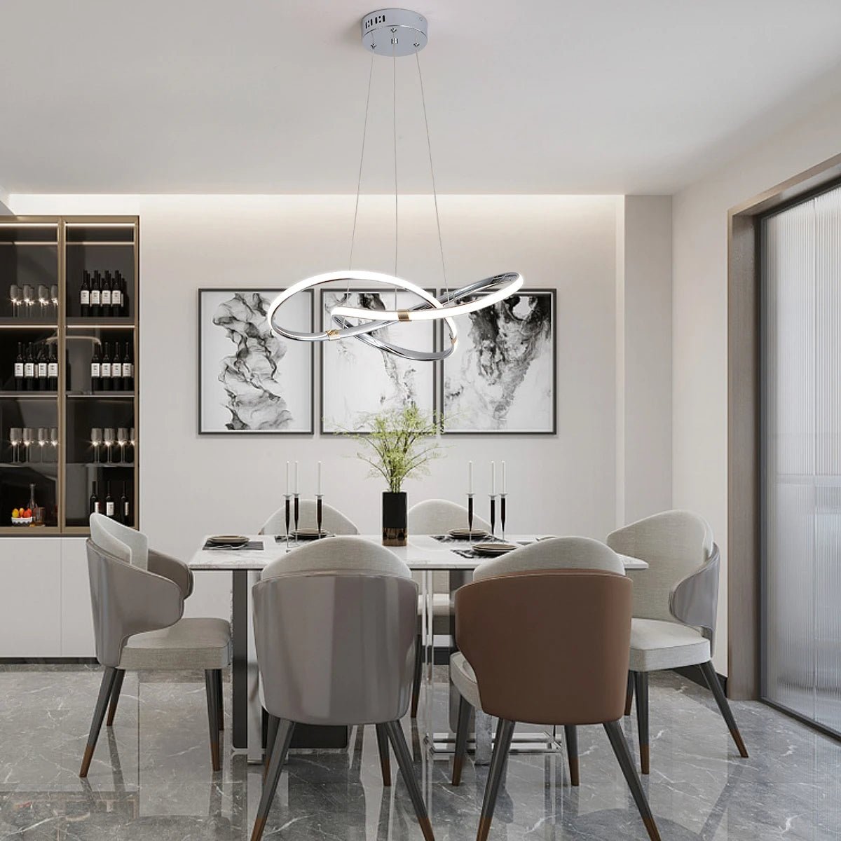 Lámpara Colgante Moderna Luxe en Negro y Dorado – Ideal para Techo, Espacios Pequeños y Decoración Elegante 3
