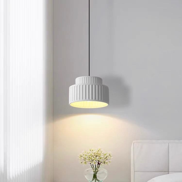 Lámpara Colgante Moderna Wabi Sabi en Crema – Diseño Nórdico Elegante 1