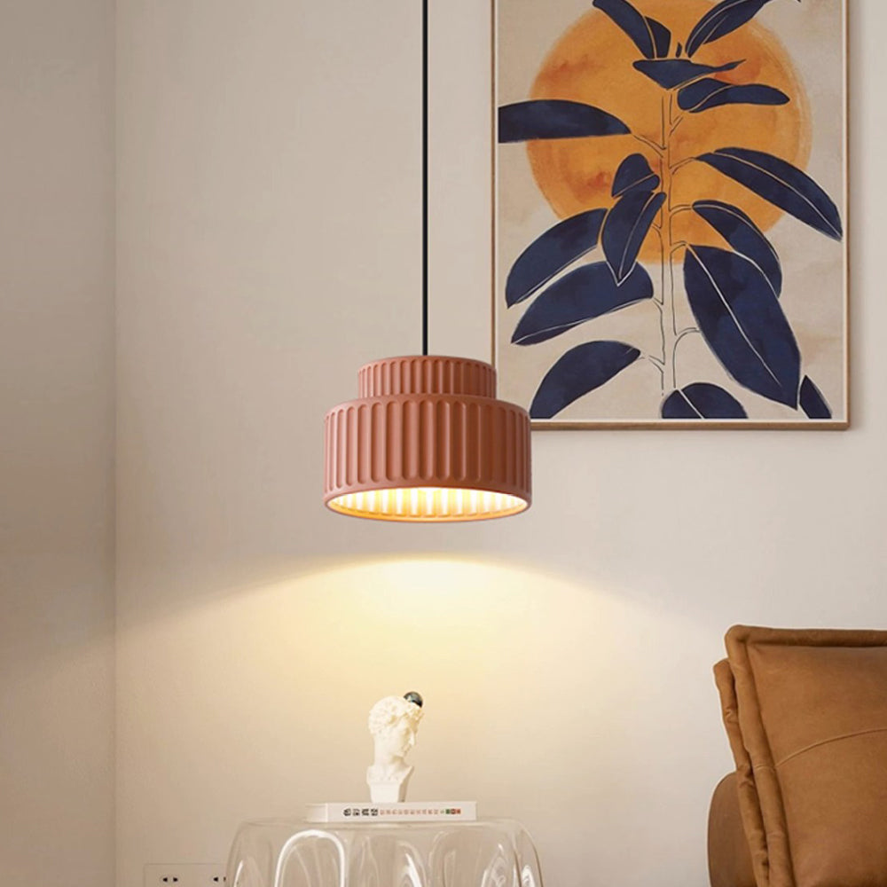 Lámpara Colgante Moderna Wabi Sabi en Crema – Diseño Nórdico Elegante 7