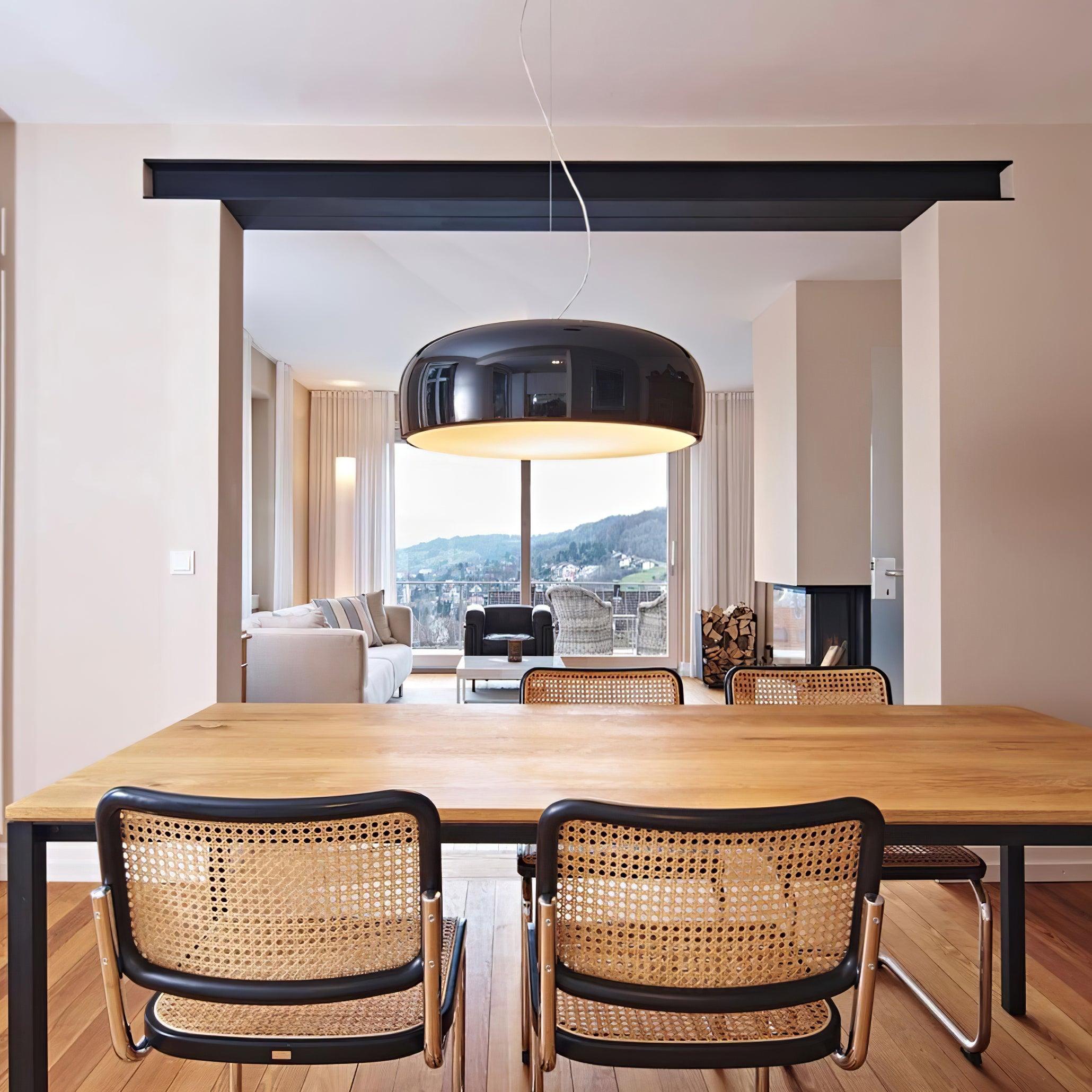 Lámpara Colgante Moderna de Aluminio y Policarbonato, 45cm y 60cm, Estilo Elegante para Techo, Variedad de Colores 2