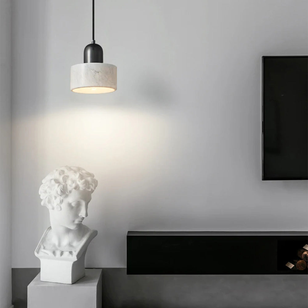 Lámpara Colgante Moderna de Mármol y Vidrio Verde – Diseño Elegante y Contemporáneo 2