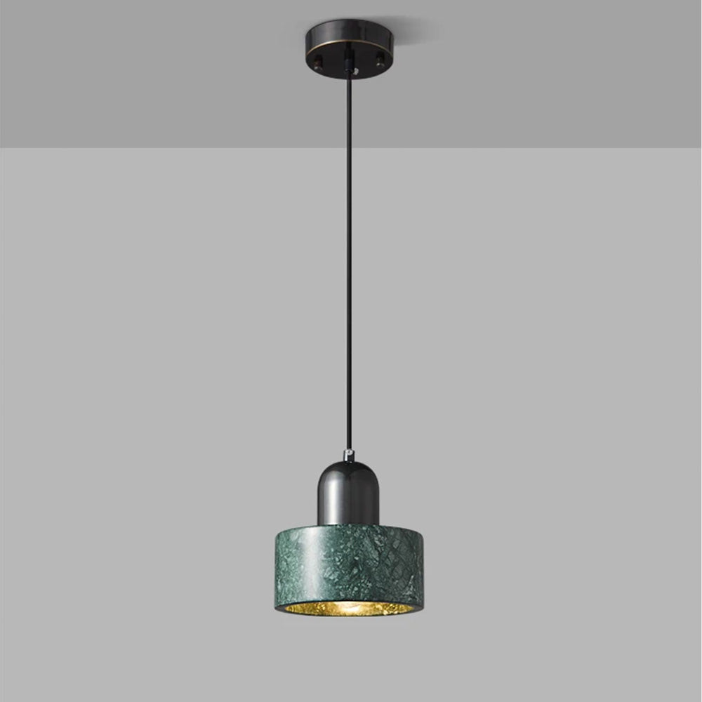 Lámpara Colgante Moderna de Mármol y Vidrio Verde – Diseño Elegante y Contemporáneo 8