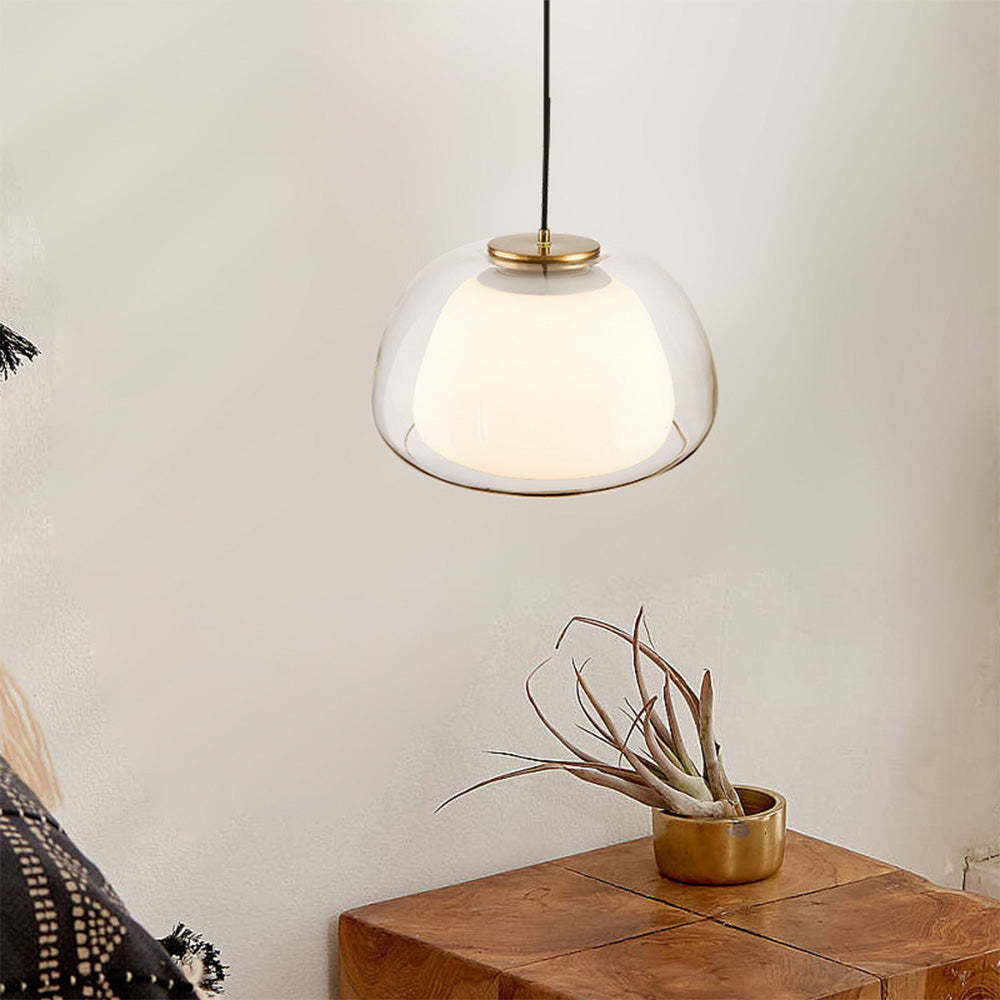 Lámpara Colgante Moderna de Vidrio Lechoso – Diseño Elegante para Iluminación Ambiental 5