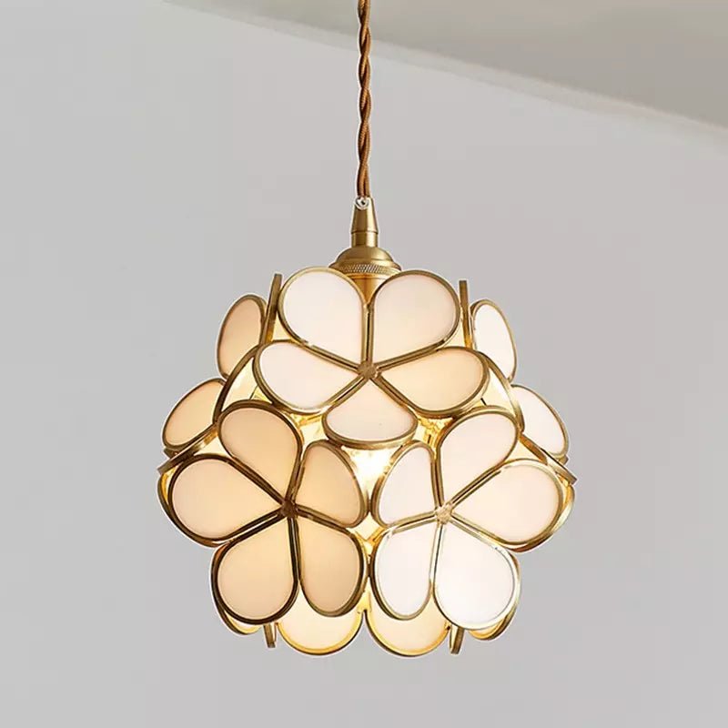 Lámpara Colgante Moderna en Forma de Flor de Acrílico y Metal – Lámpara de Techo para Iluminación Acogedora 0