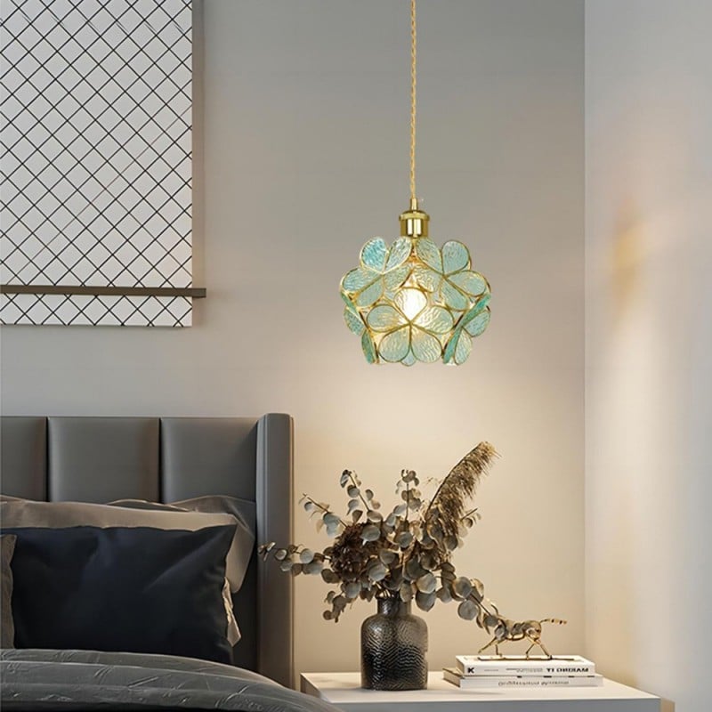 Lámpara Colgante Moderna en Forma de Flor de Acrílico y Metal – Lámpara de Techo para Iluminación Acogedora 3