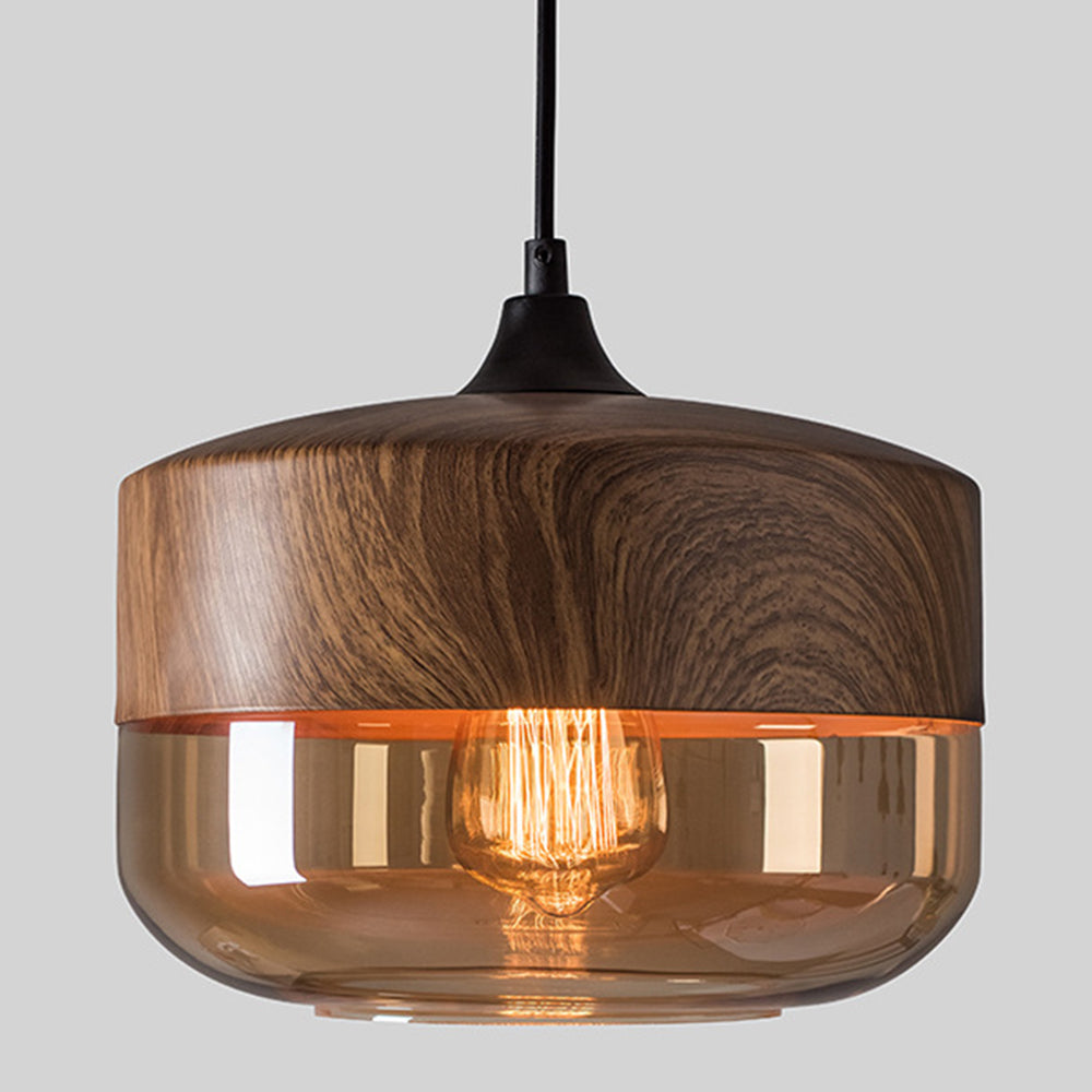 Lámpara Colgante Retro de Diseño Orgánico en Color Marrón para Comedor 4
