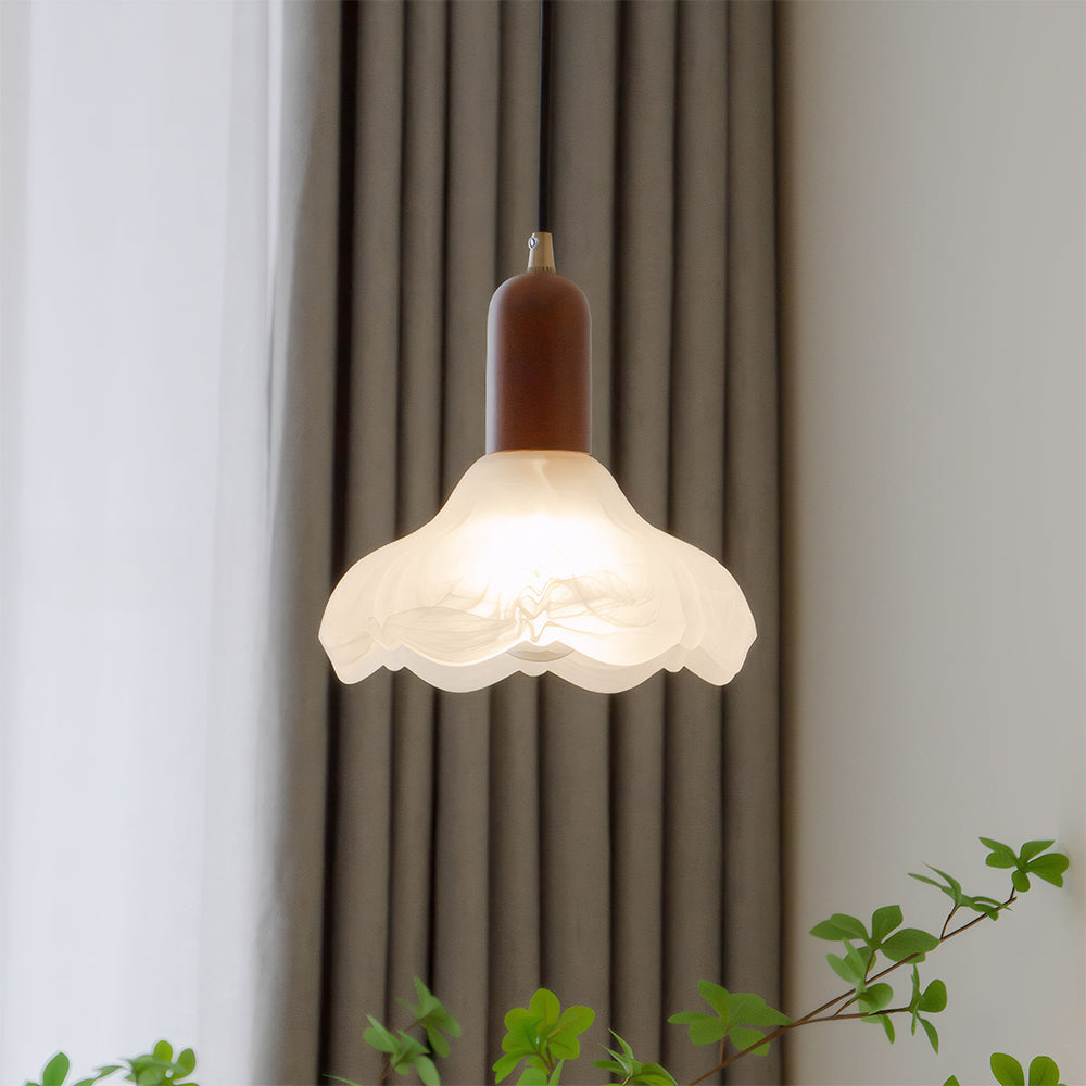 Lámpara Colgante Retro de Vidrio para Dormitorio y Sala de Estar – Diseño Acogedor y Pantalla Cálida, Longitud de Cable 150 cm 13