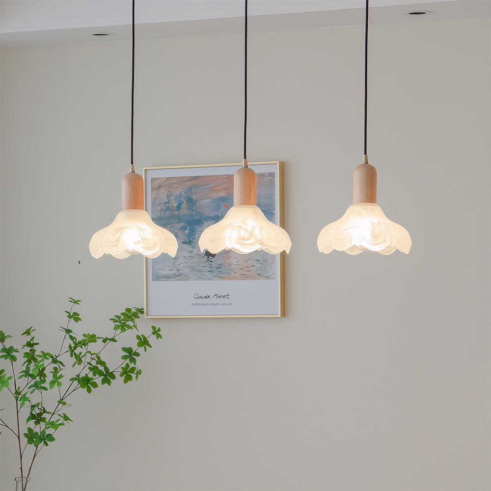 Lámpara Colgante Retro de Vidrio para Dormitorio y Sala de Estar – Diseño Acogedor y Pantalla Cálida, Longitud de Cable 150 cm 8