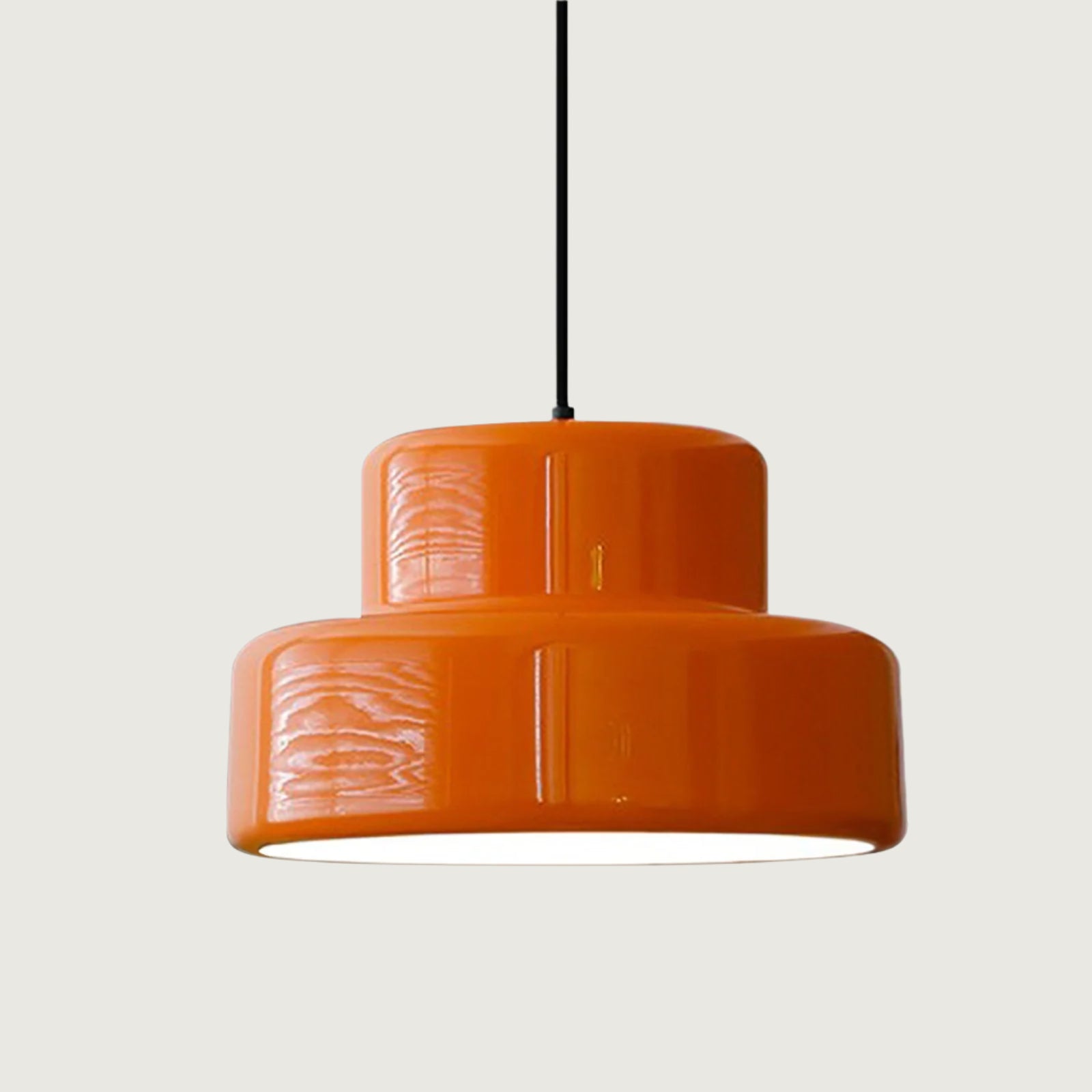 Lámpara Colgante Vintage Naranja Bauhaus para Comedor – Diseño Retro y Moderno 6