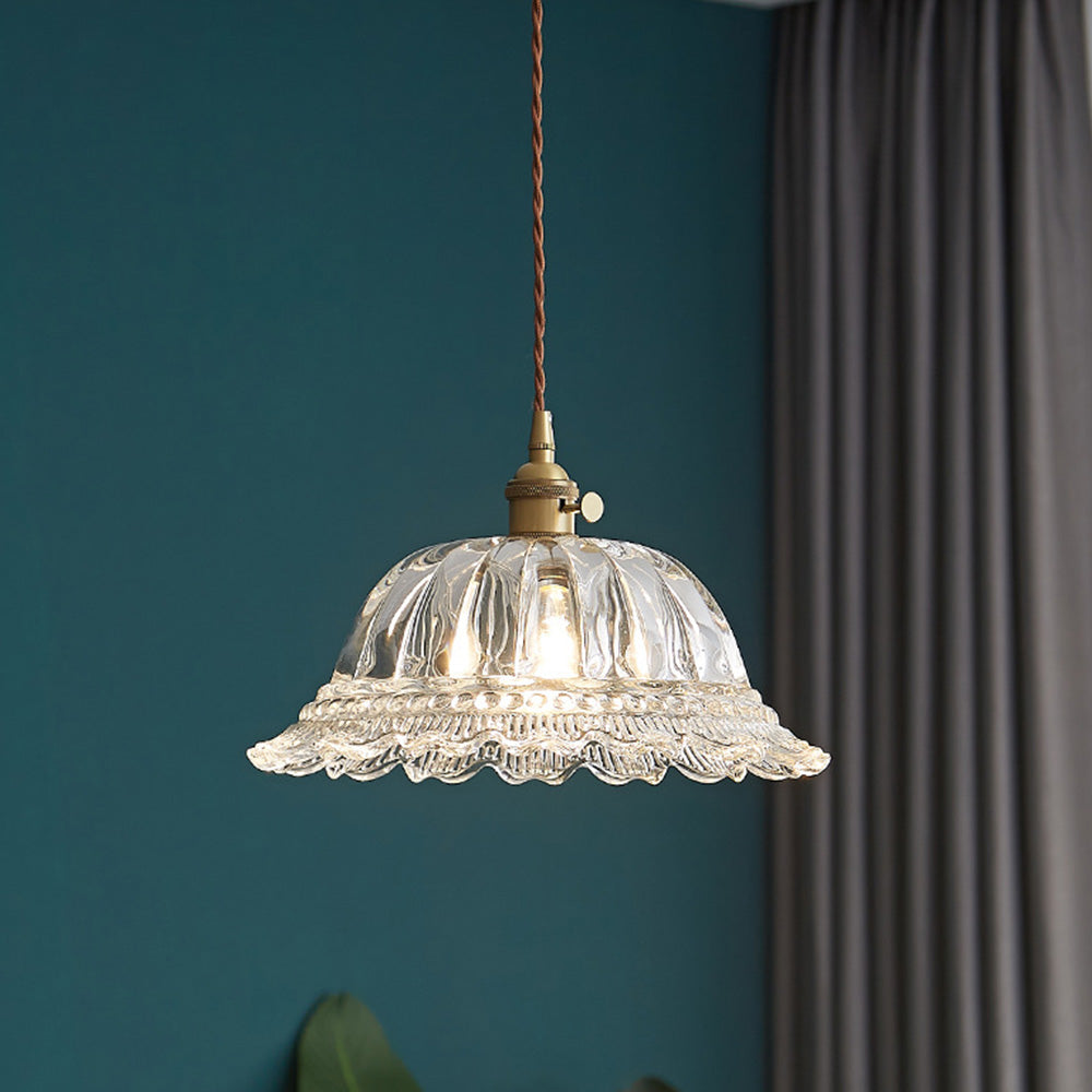 Lámpara Colgante Vintage de Vidrio para Isla de Cocina - Elegancia Clásica y Luz Sofisticada 2