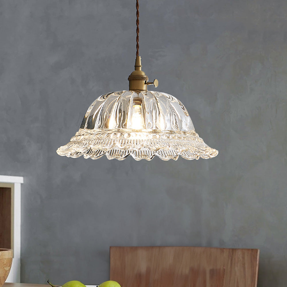Lámpara Colgante Vintage de Vidrio para Isla de Cocina - Elegancia Clásica y Luz Sofisticada 3