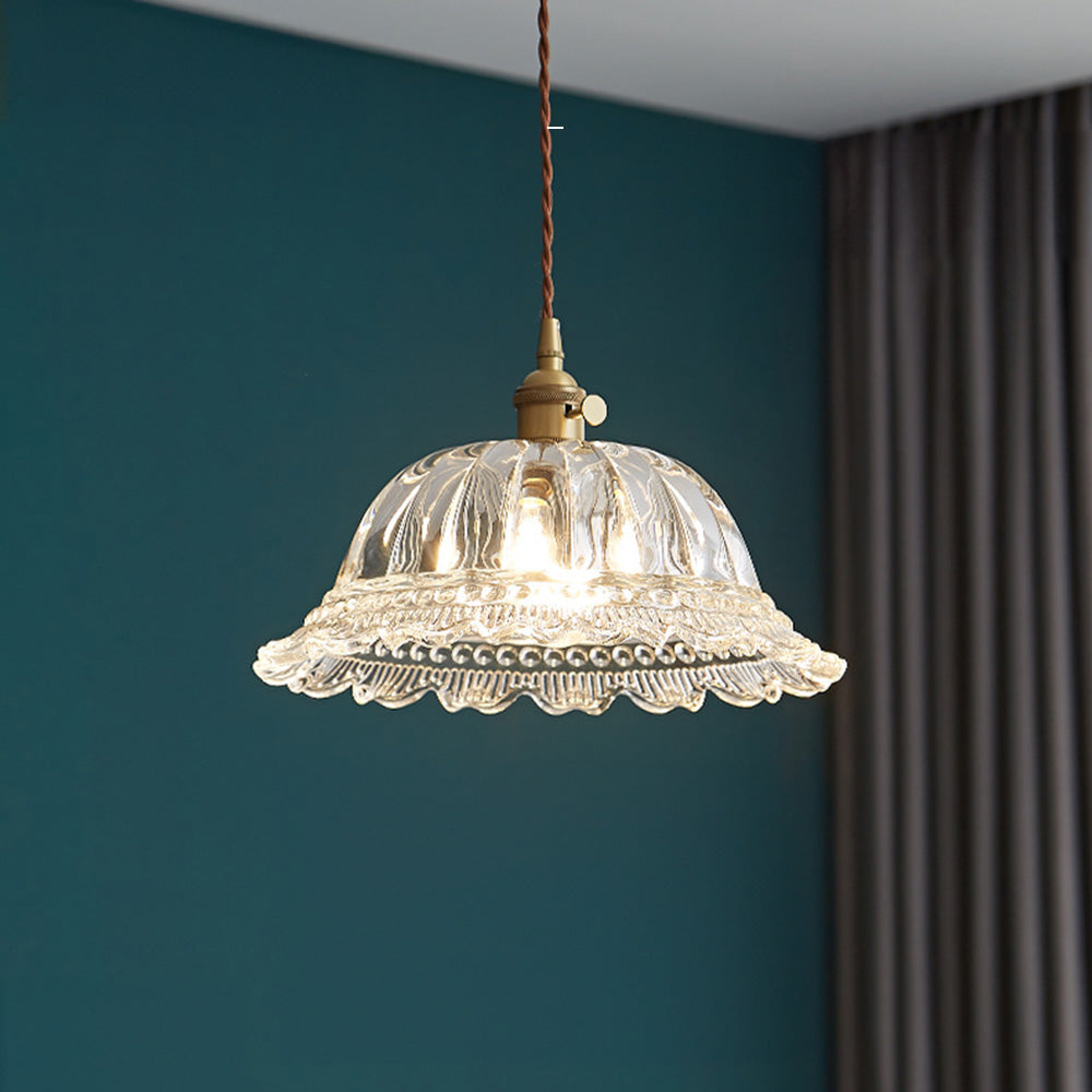 Lámpara Colgante Vintage de Vidrio para Isla de Cocina - Elegancia Clásica y Luz Sofisticada 7