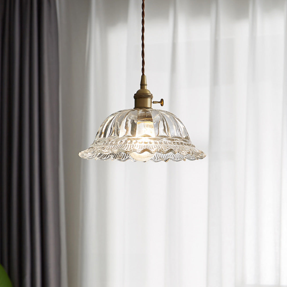 Lámpara Colgante Vintage de Vidrio para Isla de Cocina - Elegancia Clásica y Luz Sofisticada 8